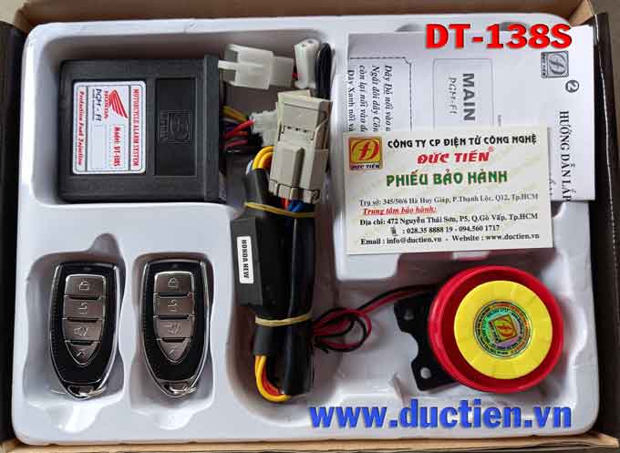 remote chong trom xe 138 Khoa Remote DT 138S a